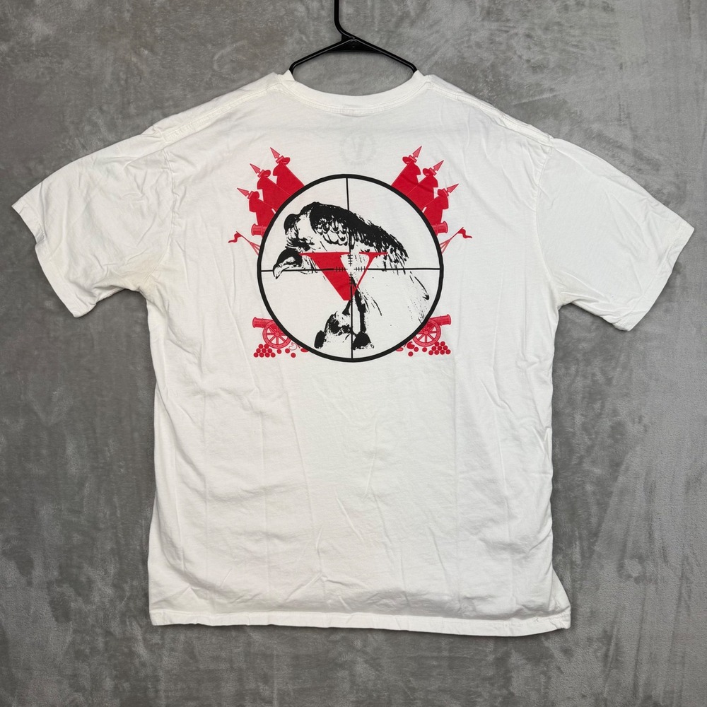 Vlone x Kodak Black Vulture Crosshair Graphic T-Shirt White Mens XXL